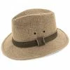Dorfman Pacific Men Earth Ranger - DPC Camel Hemp Safari Hat