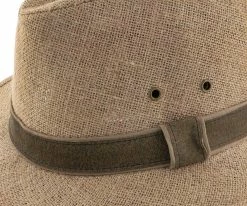 Dorfman Pacific Men Earth Ranger - DPC Camel Hemp Safari Hat