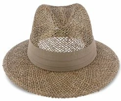 New ✔️ Portland - Dorfman Pacific 100% Seagrass Straw Fedora Hat Men ❤️ 33 Portland - Dorfman Pacific 100% Seagrass Straw Fedora Hat Men