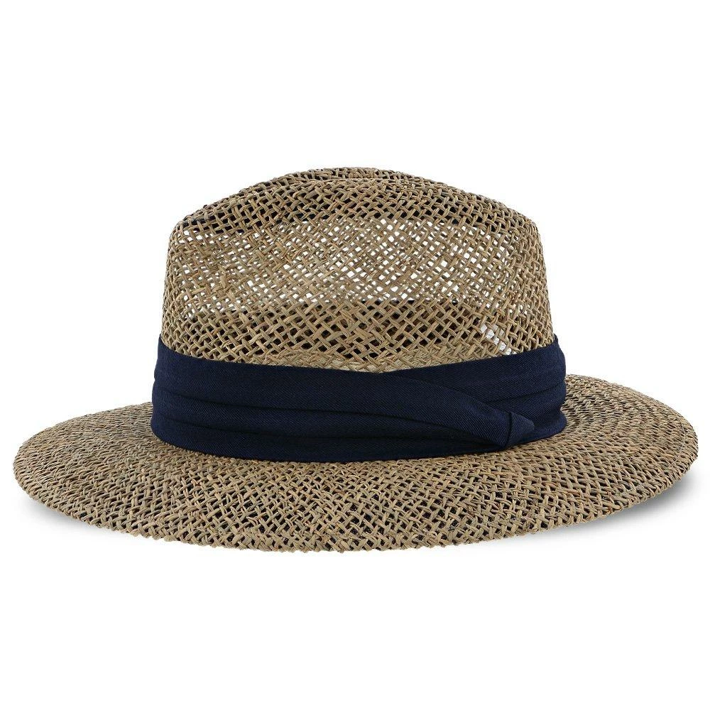New ✔️ Portland - Dorfman Pacific 100% Seagrass Straw Fedora Hat Men ❤️ 11 Portland - Dorfman Pacific 100% Seagrass Straw Fedora Hat Men
