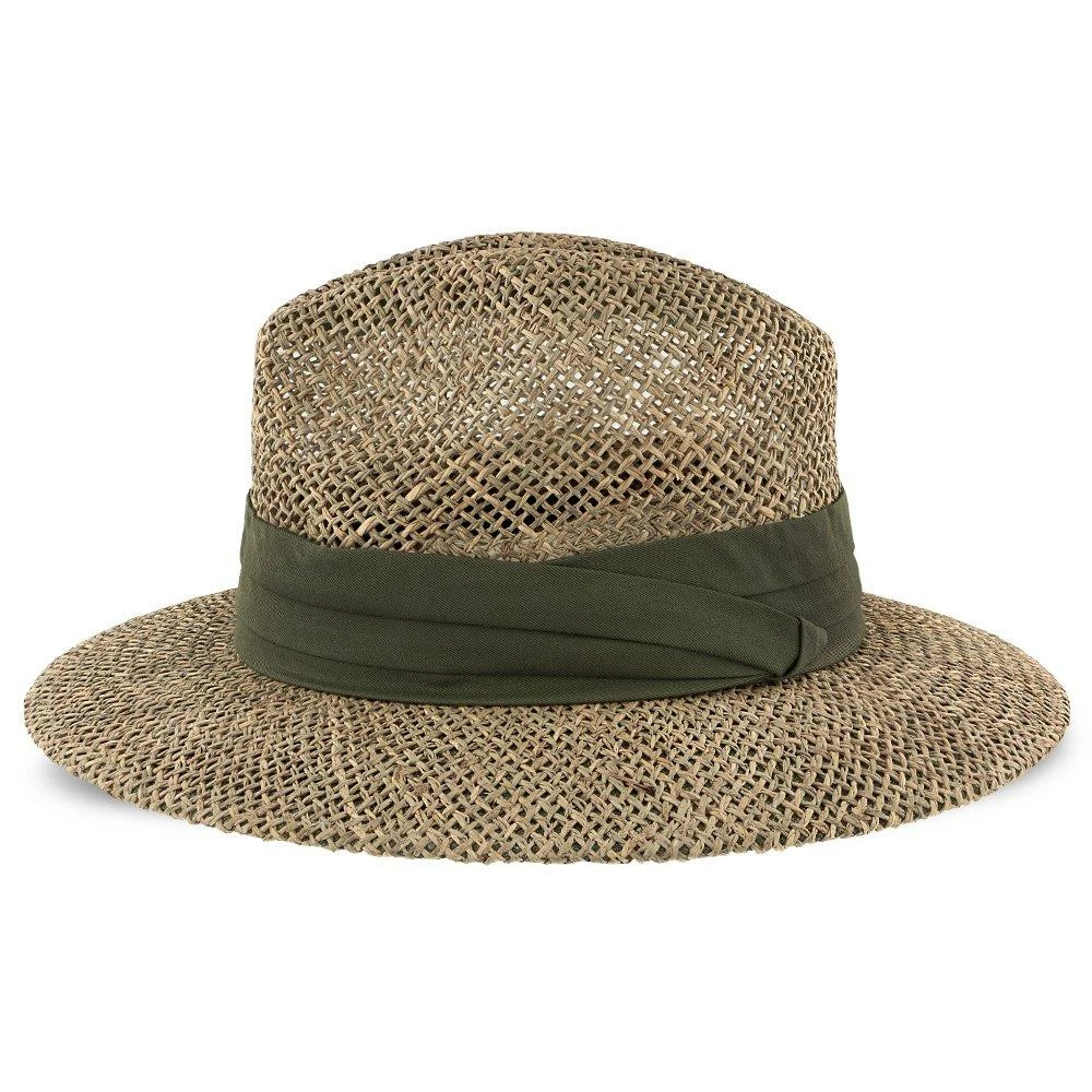 New ✔️ Portland - Dorfman Pacific 100% Seagrass Straw Fedora Hat Men ❤️ 12 Portland - Dorfman Pacific 100% Seagrass Straw Fedora Hat Men