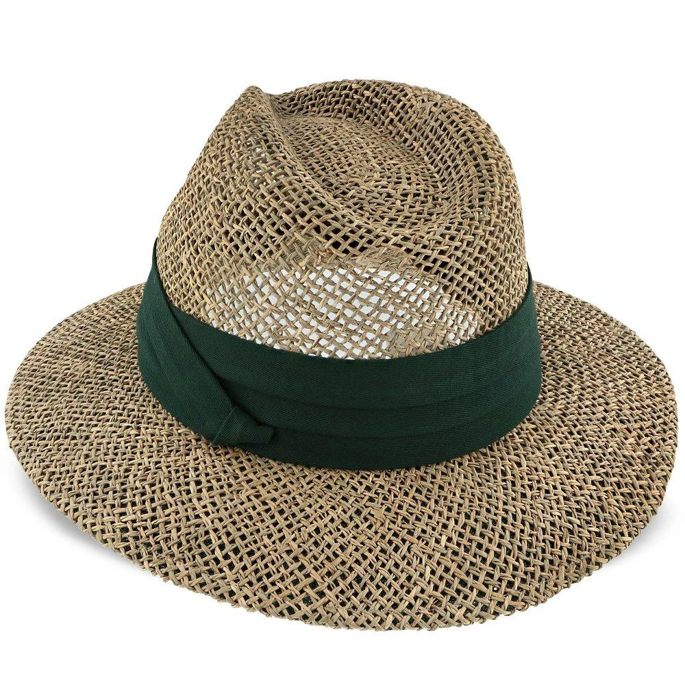 New ✔️ Portland - Dorfman Pacific 100% Seagrass Straw Fedora Hat Men ❤️ 13 Portland - Dorfman Pacific 100% Seagrass Straw Fedora Hat Men