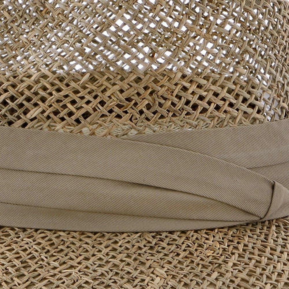 New ✔️ Portland - Dorfman Pacific 100% Seagrass Straw Fedora Hat Men ❤️ 22 Portland - Dorfman Pacific 100% Seagrass Straw Fedora Hat Men