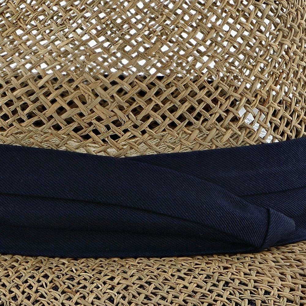 New ✔️ Portland - Dorfman Pacific 100% Seagrass Straw Fedora Hat Men ❤️ 23 Portland - Dorfman Pacific 100% Seagrass Straw Fedora Hat Men