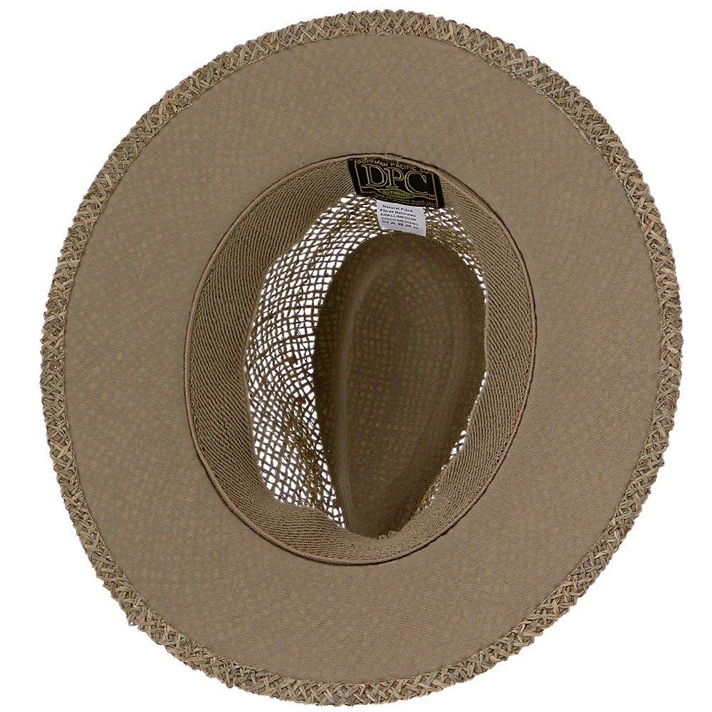 New ✔️ Portland - Dorfman Pacific 100% Seagrass Straw Fedora Hat Men ❤️ 26 Portland - Dorfman Pacific 100% Seagrass Straw Fedora Hat Men