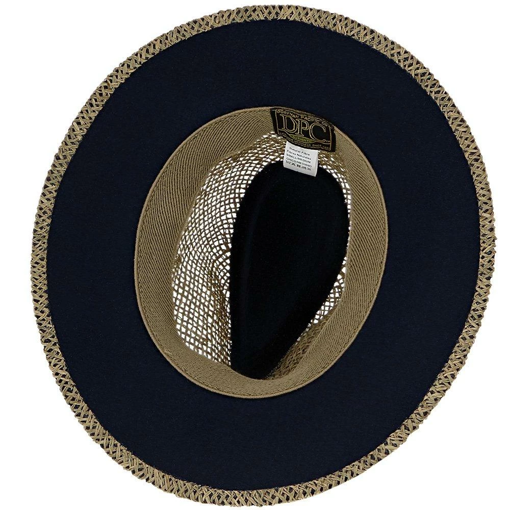 New ✔️ Portland - Dorfman Pacific 100% Seagrass Straw Fedora Hat Men ❤️ 27 Portland - Dorfman Pacific 100% Seagrass Straw Fedora Hat Men