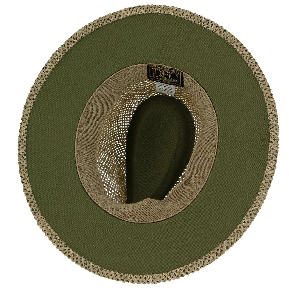 New ✔️ Portland - Dorfman Pacific 100% Seagrass Straw Fedora Hat Men ❤️ 28 Portland - Dorfman Pacific 100% Seagrass Straw Fedora Hat Men