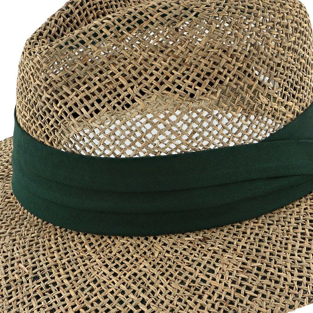 New ✔️ Portland - Dorfman Pacific 100% Seagrass Straw Fedora Hat Men ❤️ 17 Portland - Dorfman Pacific 100% Seagrass Straw Fedora Hat Men