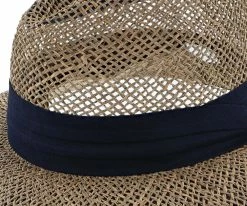 New ✔️ Portland - Dorfman Pacific 100% Seagrass Straw Fedora Hat Men ❤️ 46 Portland - Dorfman Pacific 100% Seagrass Straw Fedora Hat Men