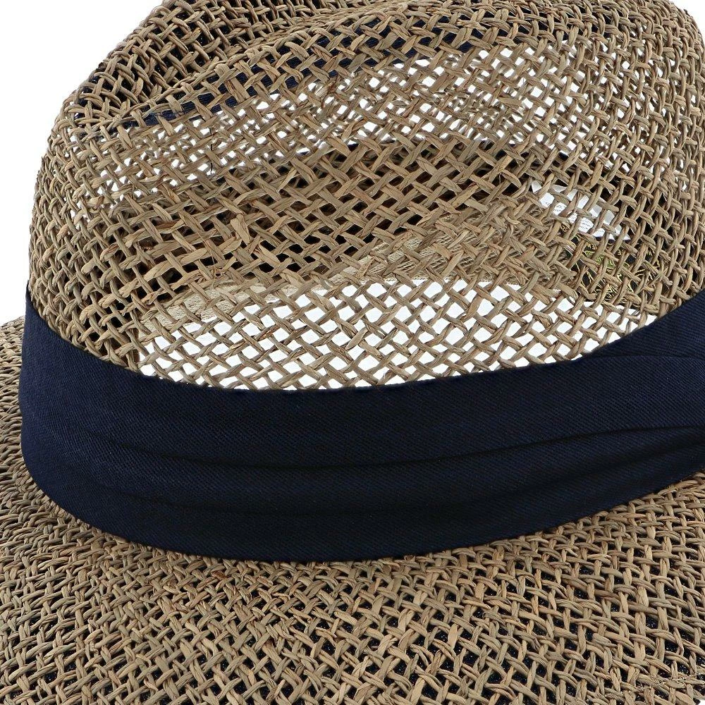 New ✔️ Portland - Dorfman Pacific 100% Seagrass Straw Fedora Hat Men ❤️ 19 Portland - Dorfman Pacific 100% Seagrass Straw Fedora Hat Men
