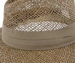 New ✔️ Portland - Dorfman Pacific 100% Seagrass Straw Fedora Hat Men ❤️ 45 Portland - Dorfman Pacific 100% Seagrass Straw Fedora Hat Men
