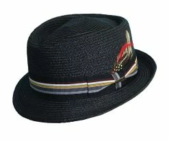 Men Bookie - Scala MS164 Paper Braid Stingy Brim Fedora Hat