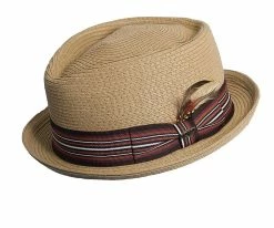 Men Bookie - Scala MS164 Paper Braid Stingy Brim Fedora Hat
