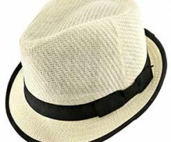 Dorfman Pacific Ego - DPC LS172 Toyo Straw Fedora Hat Men