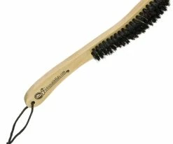 Fashionable Hats Hat Brush - Natural Soft Black Bristles For Wool And Fur Men