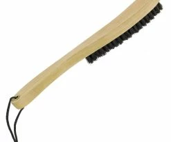 Fashionable Hats Hat Brush - Natural Soft Black Bristles For Wool And Fur Men