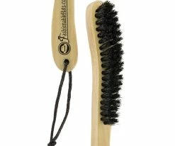 Fashionable Hats Hat Brush - Natural Soft Black Bristles For Wool And Fur Men