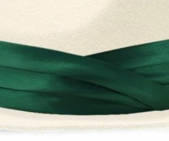 Fashionable Hats Women Satin Hat Band - 3-Pleat With 2-End Hooks