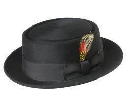 Men Jett - Bailey Snap Brim Pork Pie Wool Hat
