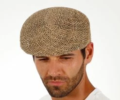 Dorfman Pacific Clyde - DPC 916 Twisted Seagrass Straw Ivy Cap Men