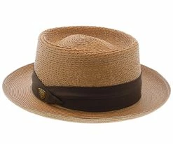 Men Bishop - Dobbs Straw Porkpie Hat - DSBISH