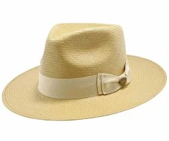 Estate - Dobbs Straw Fedora Hat Men