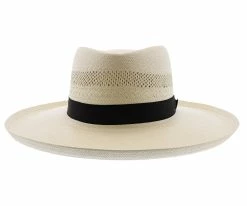 San Juan - Dobbs Vented Shantung Straw Fedora Hat