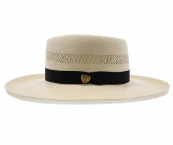San Juan - Dobbs Vented Shantung Straw Fedora Hat