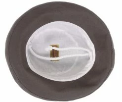 Bliss - Scala LC484 White Cotton Medium Brim Bretton Bucket Hat