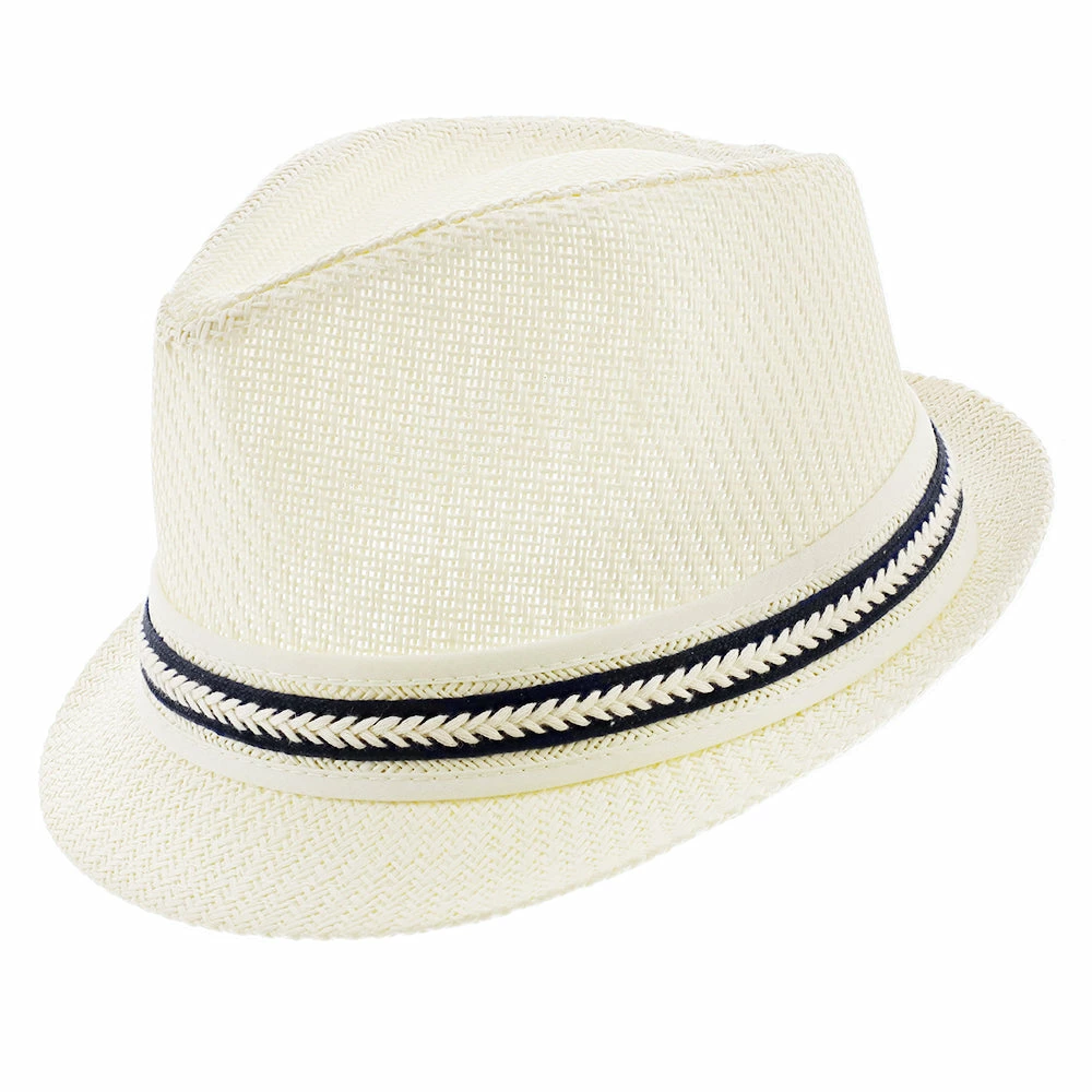 Brand new ๐ Starboard - Tropical Trends LS208 Paper Braid Straw Fedora Hat W/ Anchor Button Hat Pin Men โค๏ธ 6 Starboard - Tropical Trends LS208 Paper Braid Straw Fedora Hat W/ Anchor Button Hat Pin Men