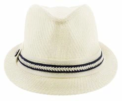 Brand new ๐ Starboard - Tropical Trends LS208 Paper Braid Straw Fedora Hat W/ Anchor Button Hat Pin Men โค๏ธ 47 Starboard - Tropical Trends LS208 Paper Braid Straw Fedora Hat W/ Anchor Button Hat Pin Men
