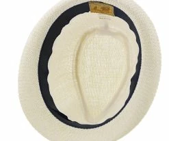 Brand new ๐ Starboard - Tropical Trends LS208 Paper Braid Straw Fedora Hat W/ Anchor Button Hat Pin Men โค๏ธ 53 Starboard - Tropical Trends LS208 Paper Braid Straw Fedora Hat W/ Anchor Button Hat Pin Men