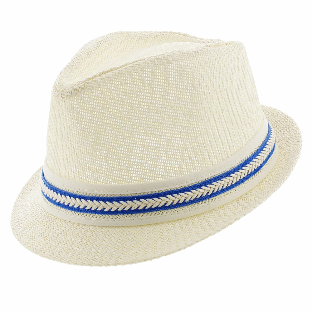 Brand new ๐ Starboard - Tropical Trends LS208 Paper Braid Straw Fedora Hat W/ Anchor Button Hat Pin Men โค๏ธ 19 Starboard - Tropical Trends LS208 Paper Braid Straw Fedora Hat W/ Anchor Button Hat Pin Men