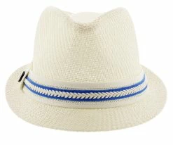 Brand new ๐ Starboard - Tropical Trends LS208 Paper Braid Straw Fedora Hat W/ Anchor Button Hat Pin Men โค๏ธ 57 Starboard - Tropical Trends LS208 Paper Braid Straw Fedora Hat W/ Anchor Button Hat Pin Men