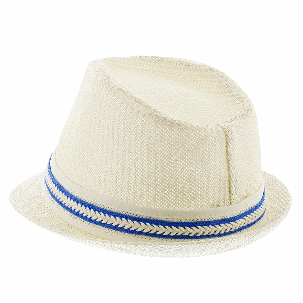 Brand new ๐ Starboard - Tropical Trends LS208 Paper Braid Straw Fedora Hat W/ Anchor Button Hat Pin Men โค๏ธ 15 Starboard - Tropical Trends LS208 Paper Braid Straw Fedora Hat W/ Anchor Button Hat Pin Men