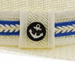 Brand new ๐ Starboard - Tropical Trends LS208 Paper Braid Straw Fedora Hat W/ Anchor Button Hat Pin Men โค๏ธ 60 Starboard - Tropical Trends LS208 Paper Braid Straw Fedora Hat W/ Anchor Button Hat Pin Men