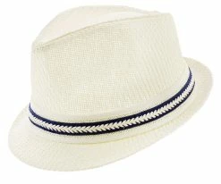 Brand new ๐ Starboard - Tropical Trends LS208 Paper Braid Straw Fedora Hat W/ Anchor Button Hat Pin Men โค๏ธ 64 Starboard - Tropical Trends LS208 Paper Braid Straw Fedora Hat W/ Anchor Button Hat Pin Men