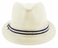 Brand new ๐ Starboard - Tropical Trends LS208 Paper Braid Straw Fedora Hat W/ Anchor Button Hat Pin Men โค๏ธ 68 Starboard - Tropical Trends LS208 Paper Braid Straw Fedora Hat W/ Anchor Button Hat Pin Men