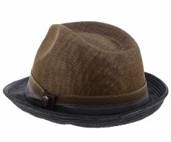 Backstage - Dorfman Pacific Toyo Straw Fedora Hat Men