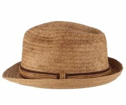 Men Laid Back - Dorfman Pacific Burnt Paper Braid Fedora