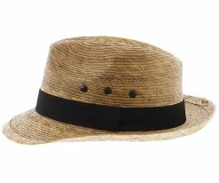 Skipper - Dorfman Pacific Braided Palm Fiber Fedora Men