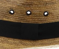 Skipper - Dorfman Pacific Braided Palm Fiber Fedora Men