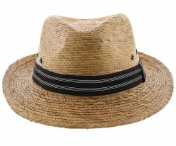 Skipper - Dorfman Pacific Braided Palm Fiber Fedora Men