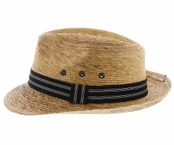 Skipper - Dorfman Pacific Braided Palm Fiber Fedora Men