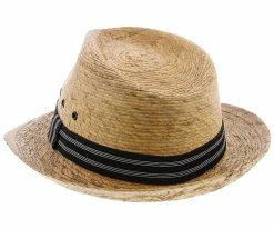 Skipper - Dorfman Pacific Braided Palm Fiber Fedora Men
