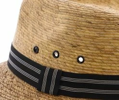 Skipper - Dorfman Pacific Braided Palm Fiber Fedora Men