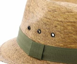 Skipper - Dorfman Pacific Braided Palm Fiber Fedora Men