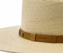 Men Highlands - Stetson Palm Straw Western Hat