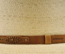 Men Highlands - Stetson Palm Straw Western Hat