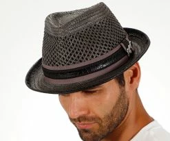 Men Mohican - Santana Vented Toyo Straw Fedora Hat